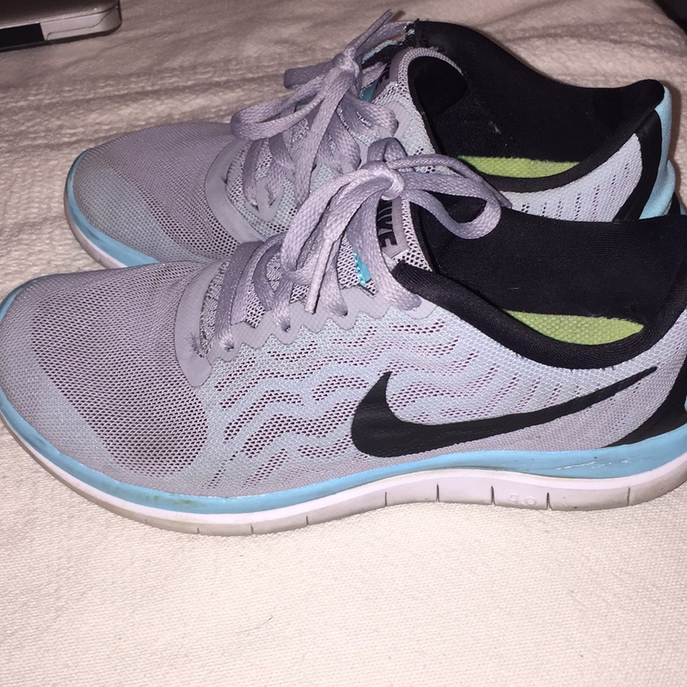 Nike free 4.0 Teal and grey